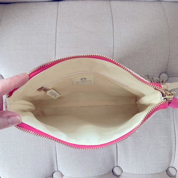 NWOT Spartina Maci Pepper Hall Woodblock Floral Bag - Picture 4 of 8